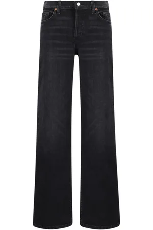 RE/DONE Weite Jeans mit Logo-Patch
