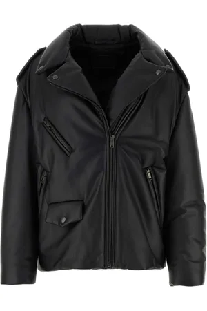 Prada Gefütterte Lederjacke