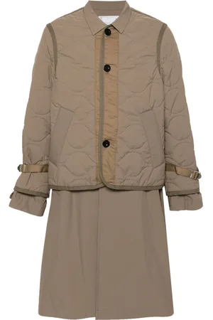 SACAI Mantel im Layering-Look