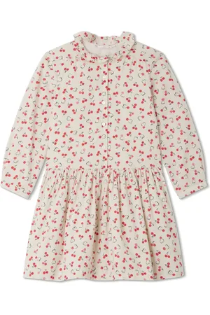BONPOINT Kleid mit Kirsch-Print