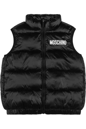 Moschino Steppweste mit Logo-Print