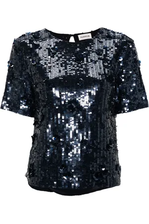 P.A.R.O.S.H. Bluse mit Pailletten
