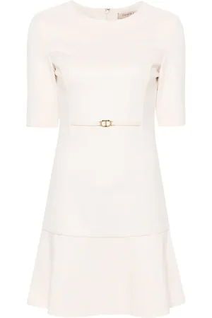Twin-Set Oval-T Minikleid mit Taillenriemen