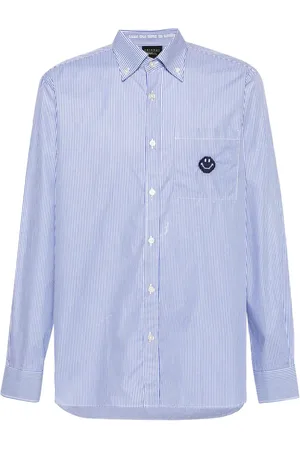 JOSHUA SANDERS Hemd mit Smiley-Stickerei