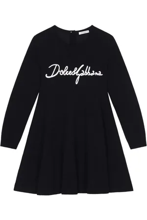 Dolce & Gabbana Kleid mit Logo-Stickerei