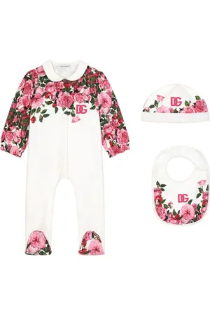 Dolce & Gabbana Strampler-Set mit Blumen-Print