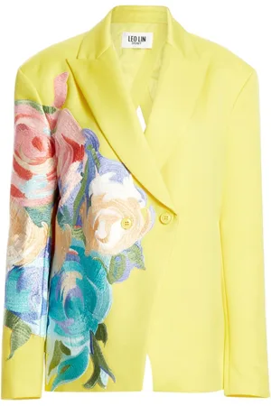 LEO LIN Blumiger Jocelyn Blazer mit Stickerei