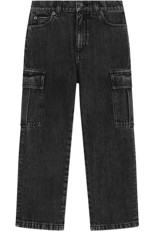 Dolce & Gabbana Cargo-Jeans mit Logo-Schild
