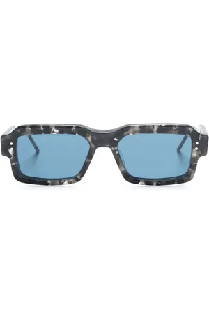Thom Browne Sonnenbrille mit eckigem Gestell
