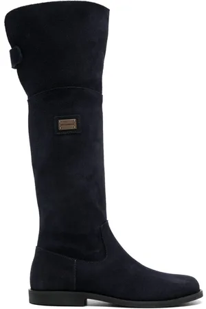 Dolce & Gabbana Stiefel mit Logo-Schild
