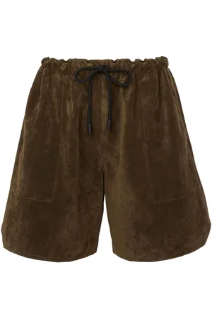 J.W.Anderson Shorts aus Leder mit Kordelzug