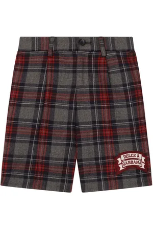 Dolce & Gabbana Karierte Shorts mit Logo-Print