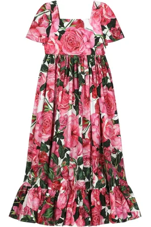 Dolce & Gabbana Blumenkleid aus Popeline