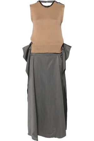 Litkovskaya Drapiertes Midikleid
