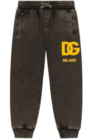 Dolce & Gabbana Ausgeblichene Jogginghose mit Logo-Patch