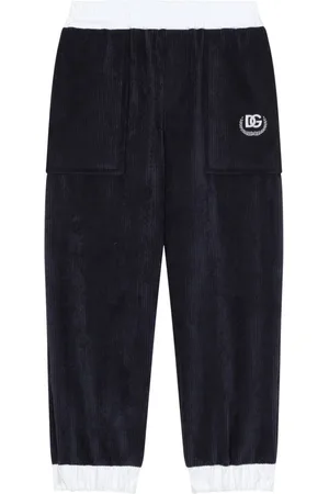 Dolce & Gabbana Cordhose mit Logo-Stickerei