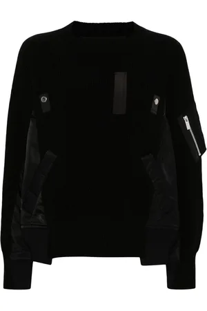 SACAI Pullover mit Kontrasteinsatz