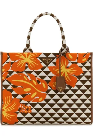 Prada Großer Shopper mit Stickerei