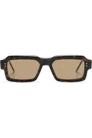 Thom Browne Sonnenbrille mit eckigem Gestell