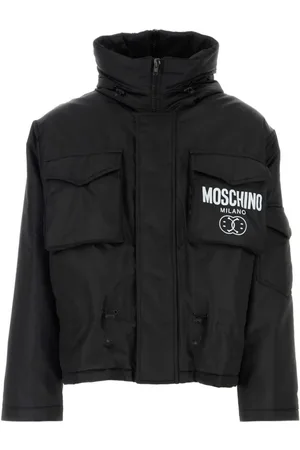 Moschino Gefütterte Jacke mit Logo-Print