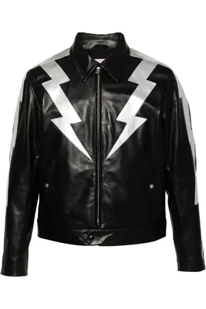 Fursac Klassische Lederjacke