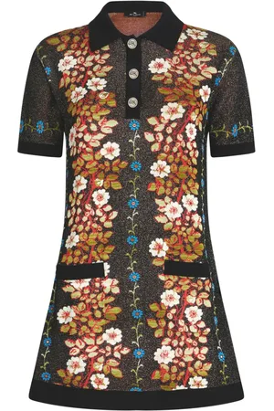 Etro Strickkleid aus Blumen-Jacquard
