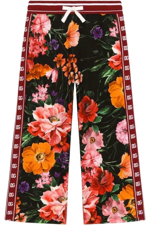Dolce & Gabbana Wide-Leg-Jogginghose mit Blumen-Print