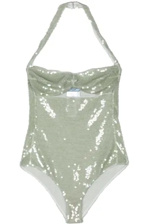 Prada Tüll-Body mit Pailletten