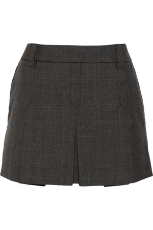 Miu Miu Minirock mit Logo-Patch