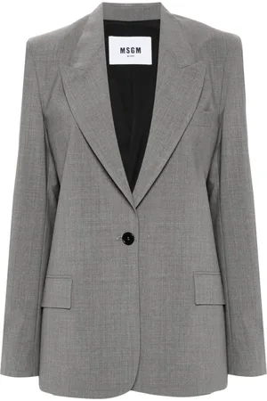 Msgm Sakko mit Logo-Patch