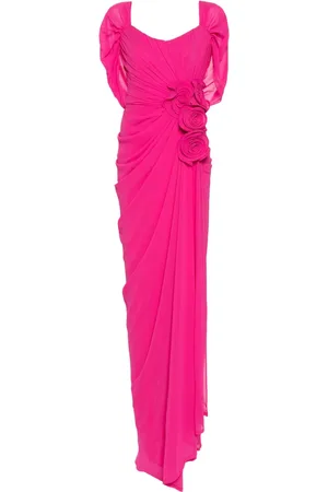 Ana Radu Maxikleid mit Blumenapplikation