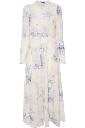 ZIMMERMANN Asymmetrisches Waverly Maxikleid