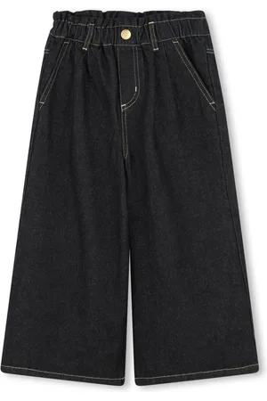 Kenzo Weite Jeans mit Tigerstickerei