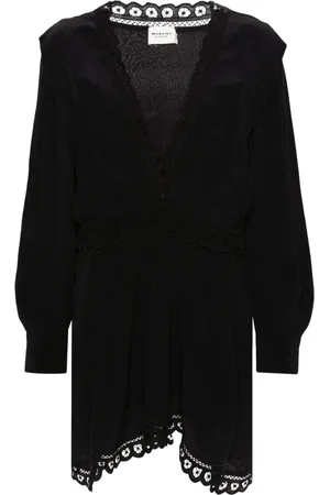 Marant Etoile Felie Kleid mit Spitzenbesatz