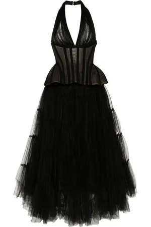 Ana Radu Gestuftes Maxikleid