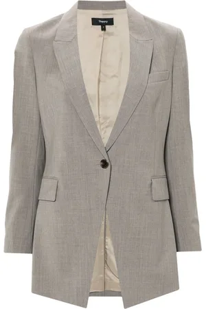 THEORY Blazer mit meliertem Effekt