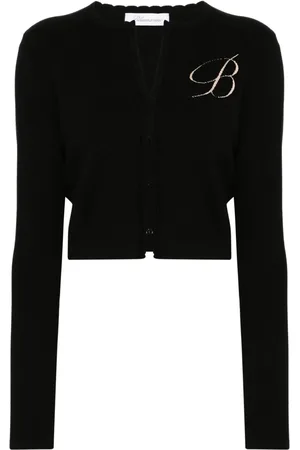 BLUMARINE Cardigan mit Logo-Jacquard