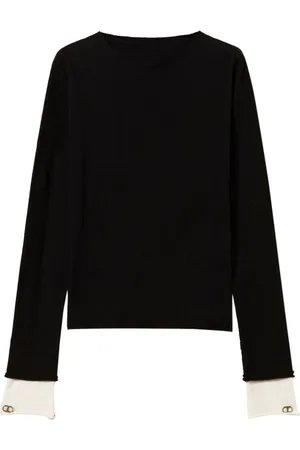Twin-Set Oval T Kontrast-Pullover