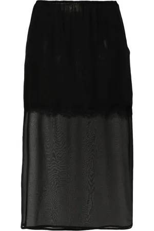 BLUMARINE Midirock im Layering-Look