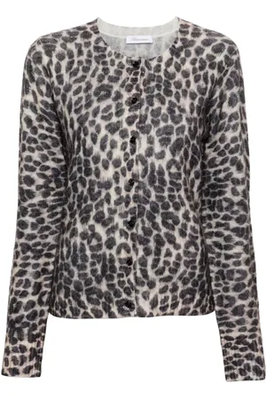 BLUMARINE Cardigan mit Leoparden-Print