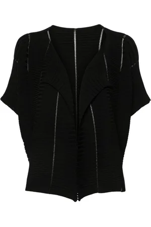 Issey Miyake Gerippter Cardigan