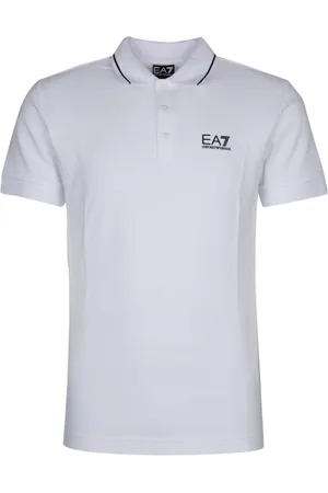 EA7 Poloshirt mit Logo-Print