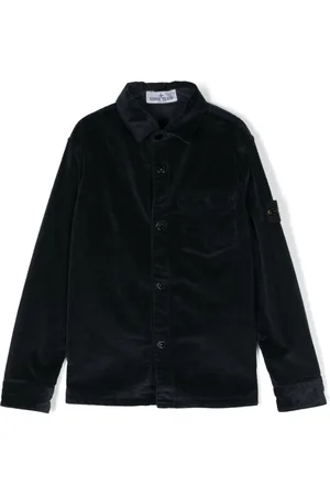 Stone Island Hemdjacke mit Kompass-Patch