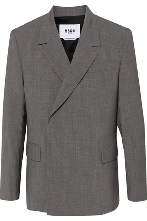 Msgm Sakko mit Logo-Patch