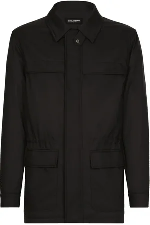 Dolce & Gabbana Mantel mit Logo-Patch