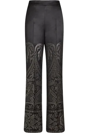Etro Palazzohose aus Jacquard-Seide