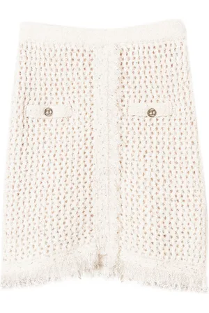 Twin-Set Gestrickter Minirock aus Mesh