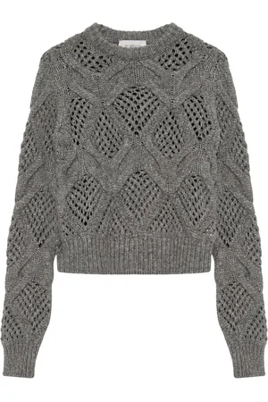 Sportmax Pullover mit Lochstrickmuster