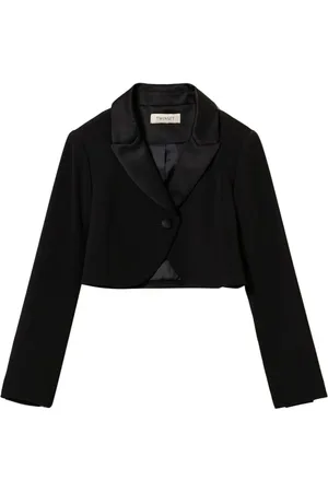 Twin-Set Einreihiger Cropped-Blazer