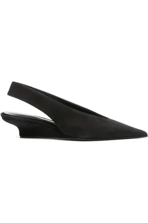 Totême The Suede Slingback-Pumps mit Wedge-Absatz 40mm